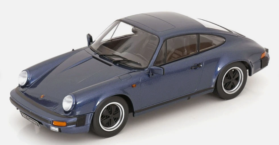 PORSCHE 911 CARRERA COUPE BLEU METAL 1983 KK SCALE